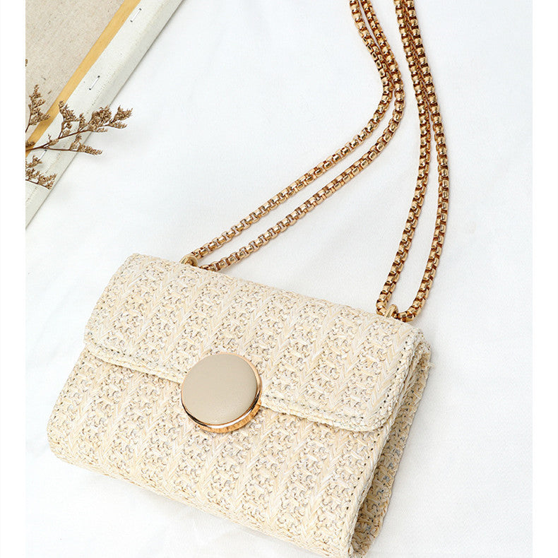 Wide shoulder strap small square bag Korean version all-match