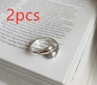 S925 Silver Personality Trend Designer Independent Design Finger Hug Rings