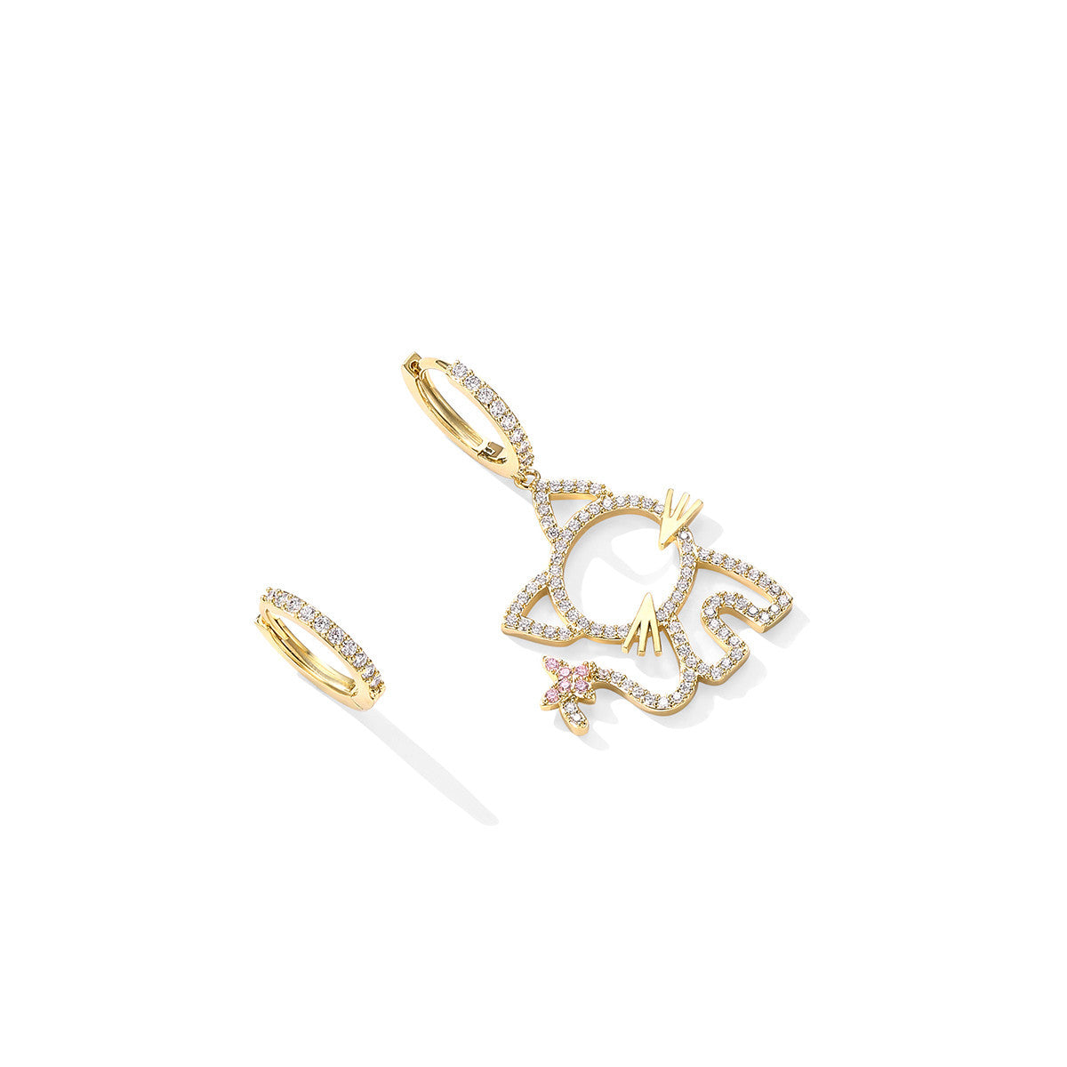 Asymmetrical Fun Cat Earrings Women