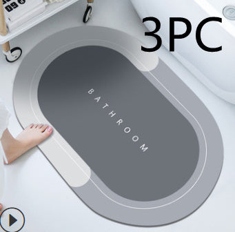 Tapis de sol absorbant et à séchage rapide pour salle de bain