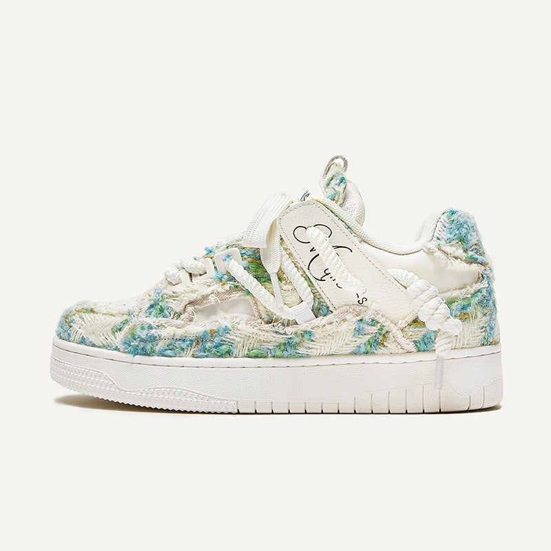 Chaussures de planche à semelle épaisse et à hauteur croissante de la série Destruction Aesthetics