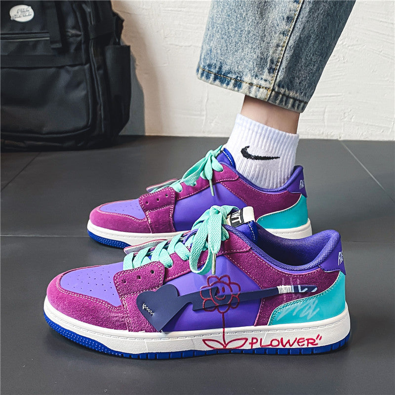 Chaussures graffiti tendance et polyvalentes pour hommes