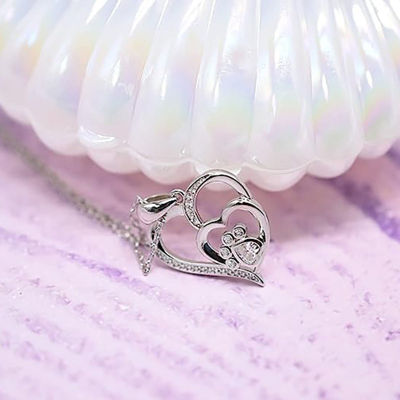 Collier personnalisé pour femme avec patte de chat