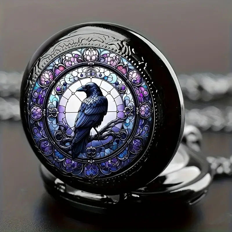Montre-collier tendance rétro à rabat pour femme