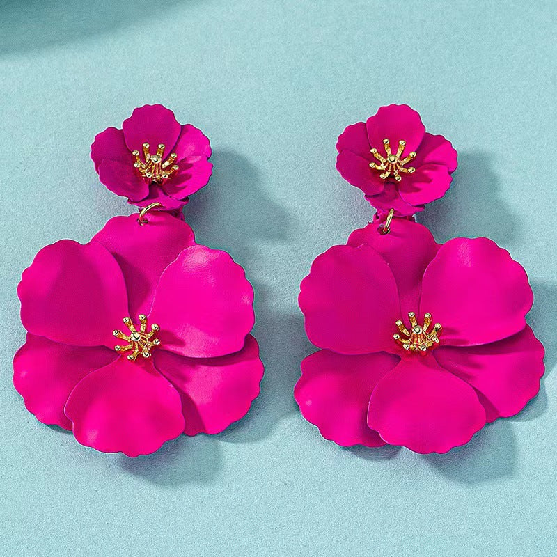 Boucles d'oreilles longues rétro style Mori Girl européennes et américaines