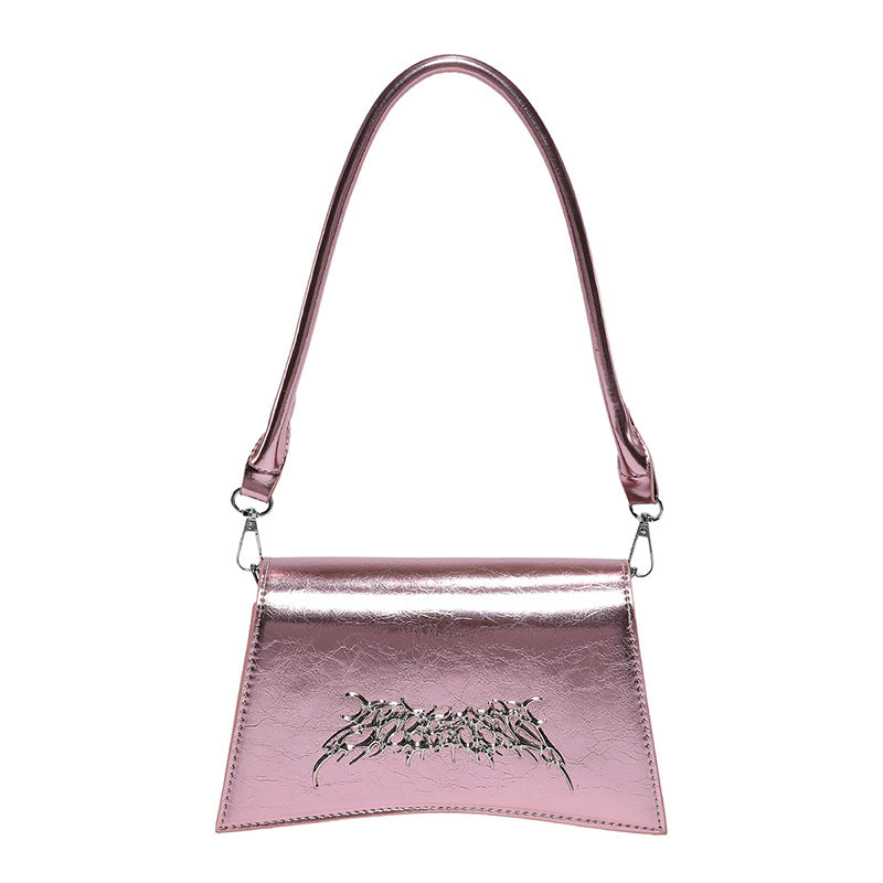 Sac à main français spécial design Burst Crack Chain Underarm Bag