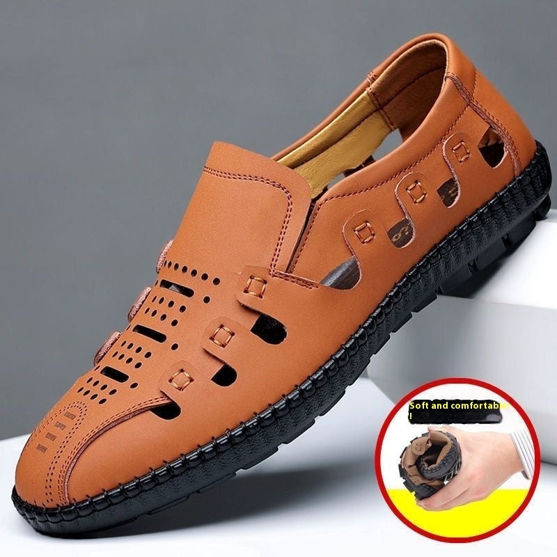 Baskets creuses respirantes en maille pour hommes