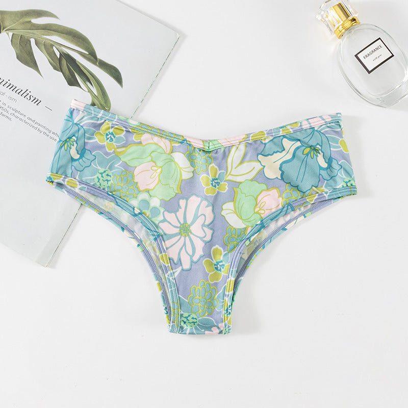 Sous-vêtements de sport invisibles et légers en soie glacée, imprimés sexy en forme de T, sans coutures, respirants et légers pour femmes
