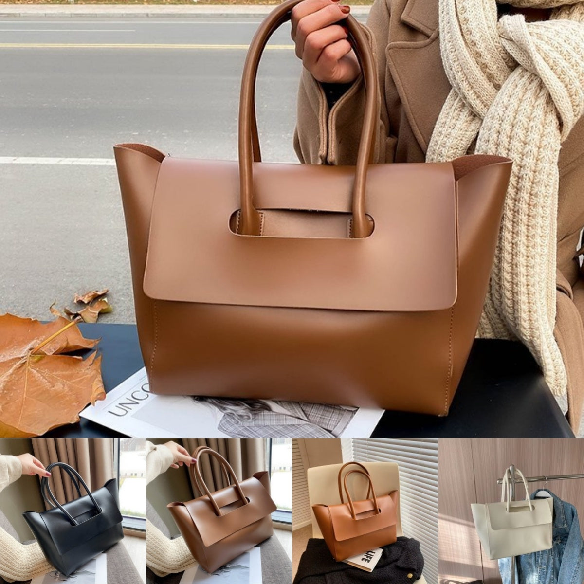 Women Shoulder Bags Large Capacity Handbags /Simple Retro Tote Bags