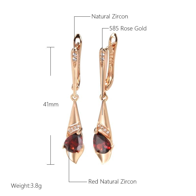 Boucles d'oreilles simples en zircon pour femmes, Japon et Corée du Sud, Kazakhstan
