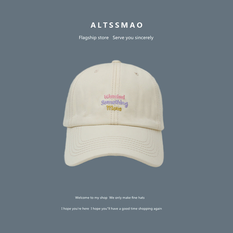 Face Displayed Small Letters Sun Visor Baseball Cap