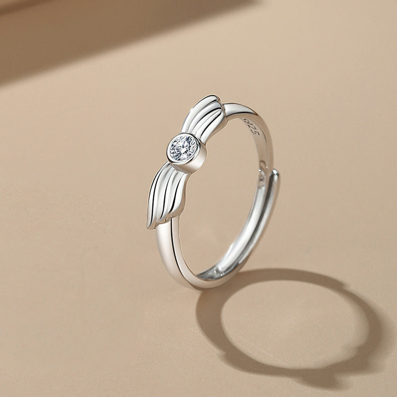 S925 Silver Couple Rings Fashion All-matching