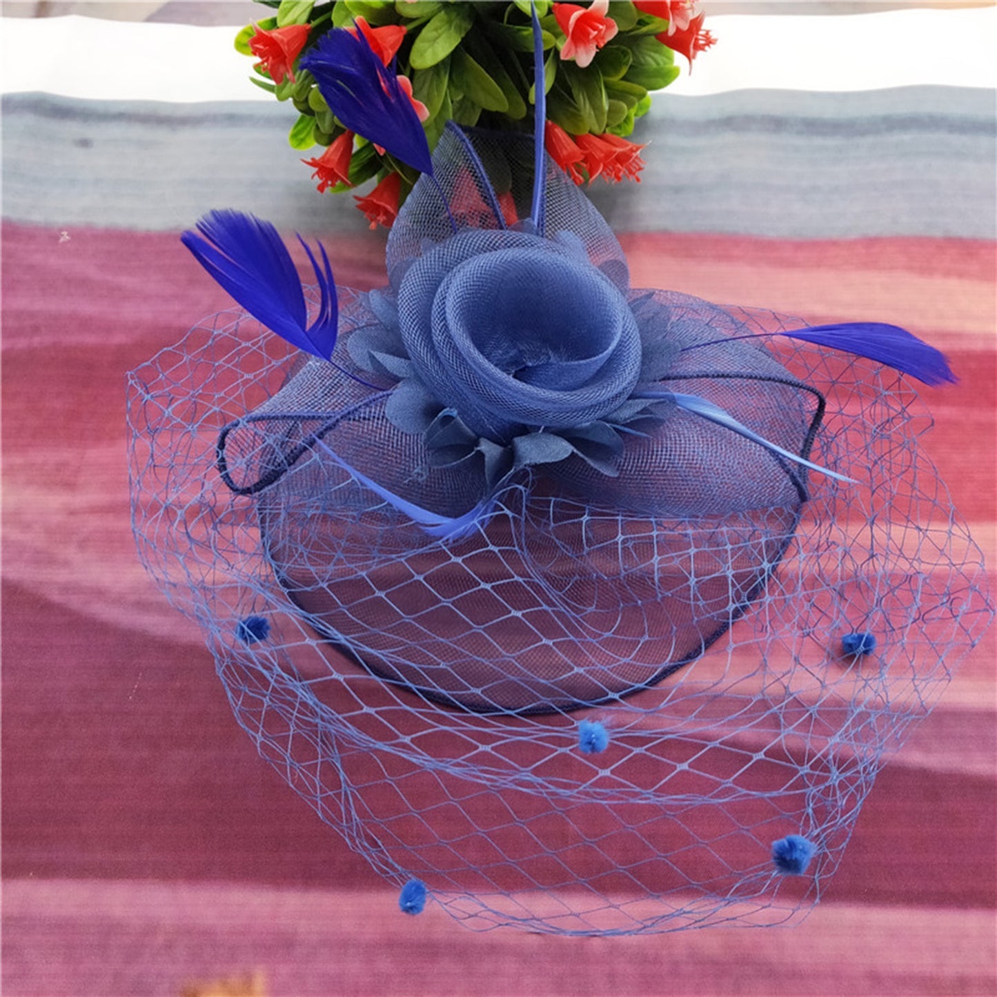 Vintage Feather Mesh Bridal Hair Accessories