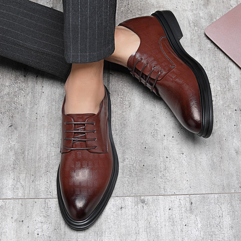 Chaussures en cuir respirantes pour homme, tenues de soirée et d'affaires
