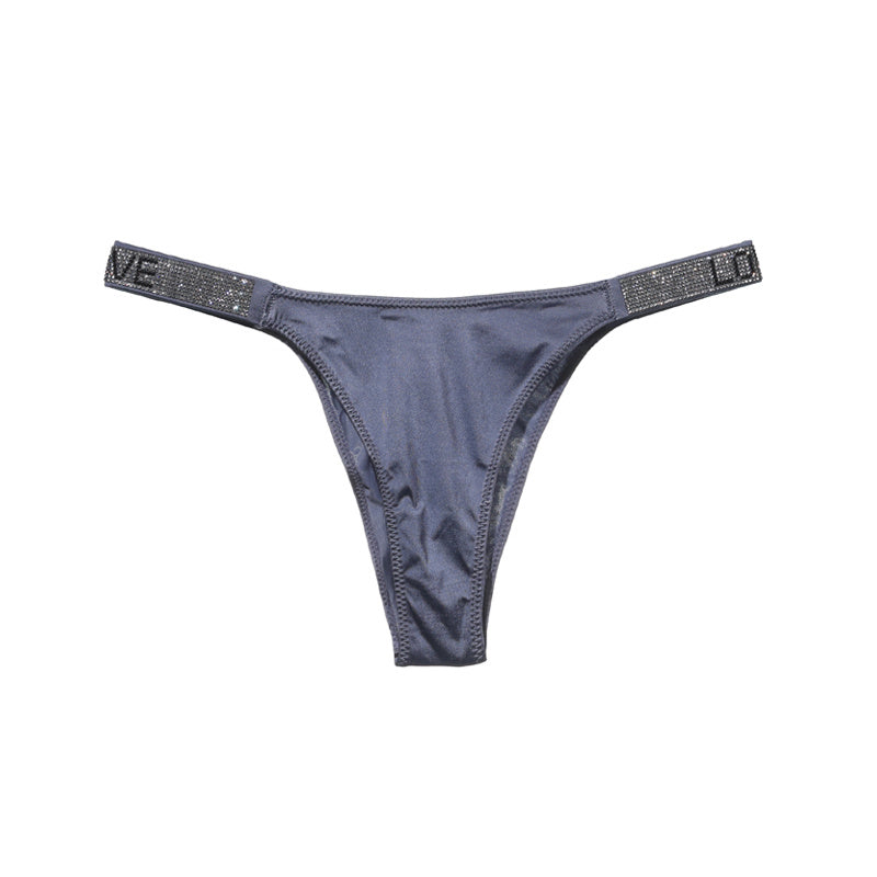Sous-vêtements de sport et de fitness pour femmes, ceinture fine et brillante, rehaussant les hanches