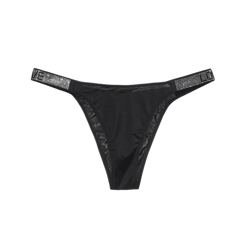 Sous-vêtements de sport et de fitness pour femmes, ceinture fine et brillante, rehaussant les hanches