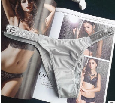 Sous-vêtements de sport et de fitness pour femmes, ceinture fine et brillante, rehaussant les hanches