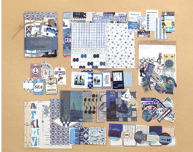 88 Vintage Planner Stickers, Background Paper