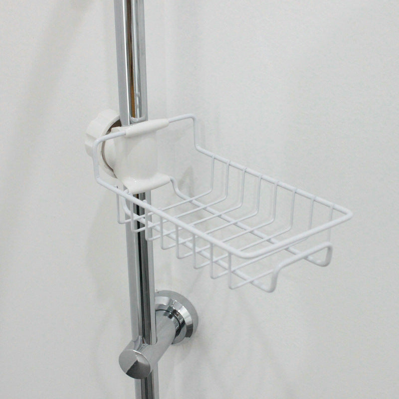 Égouttoir d'évier réglable, support de rangement pour éponge, support de robinet, égouttoir à savon, étagère, panier, organisateur, accessoires de cuisine et de salle de bain