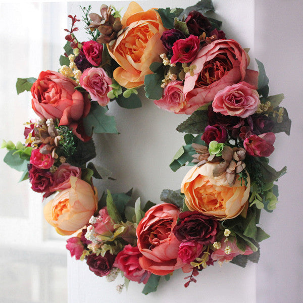 Simulation Garland Wedding Scene Decoration American Wedding Room