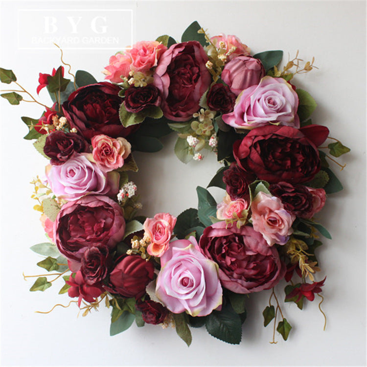 Simulation Garland Wedding Scene Decoration American Wedding Room