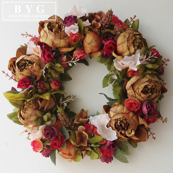 Simulation Garland Wedding Scene Decoration American Wedding Room