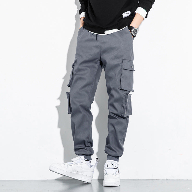 Drawstring Pants Loose Cropped Street Casual Pants