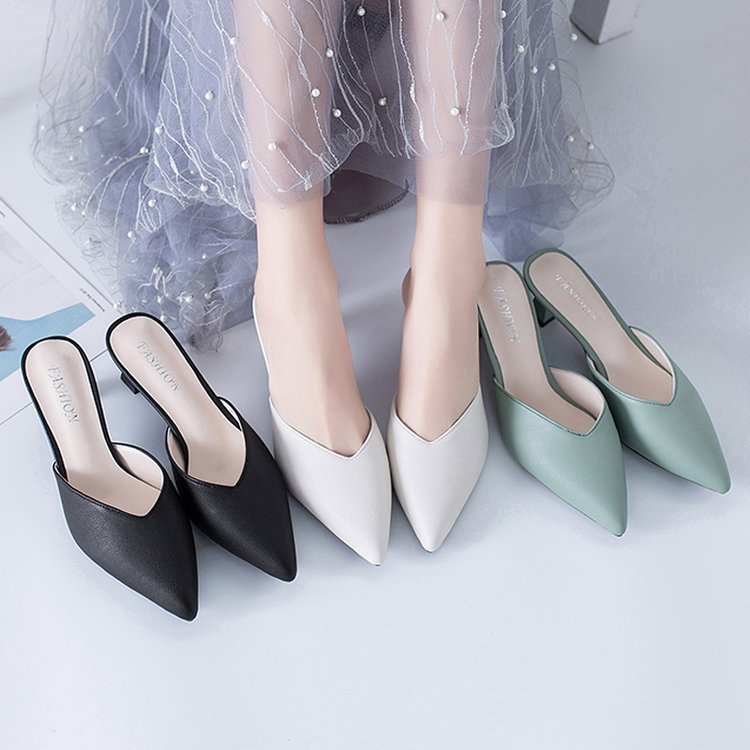 Sandales à enfiler pour femmes, chaussures blanches pour femmes