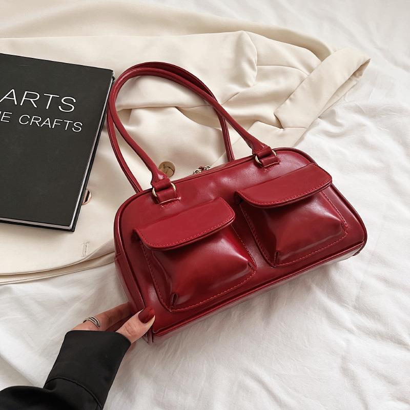 Sac à bandoulière multi-poches pour femme, sac à main carré polyvalent et tendance