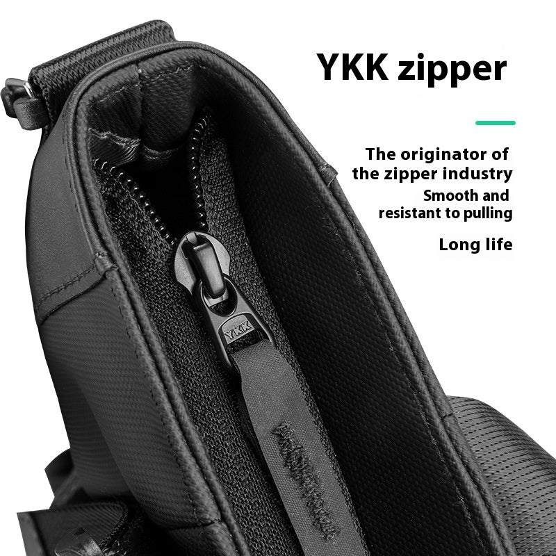 Sac messager à bandoulière multicouche grande capacité pour homme