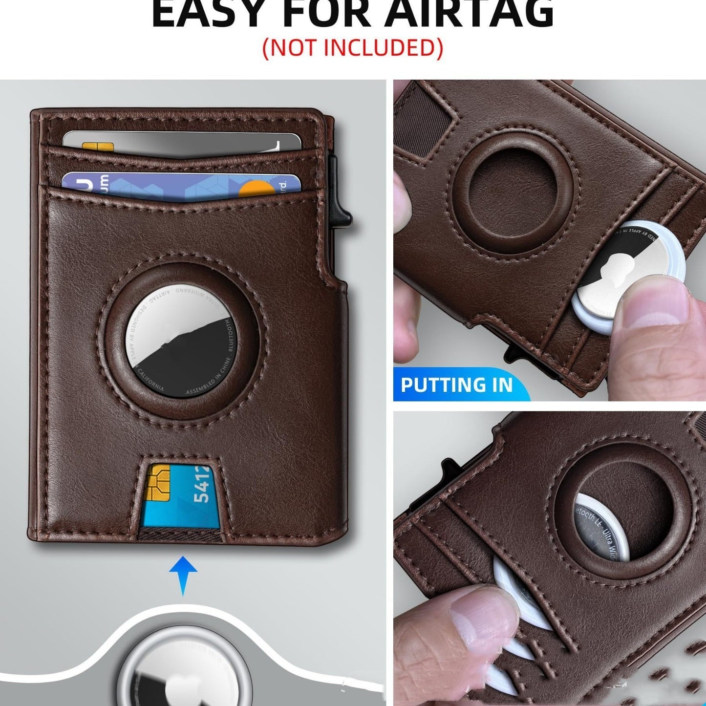 Portable And Versatile Large Capacity Aluminum Box Card Holder