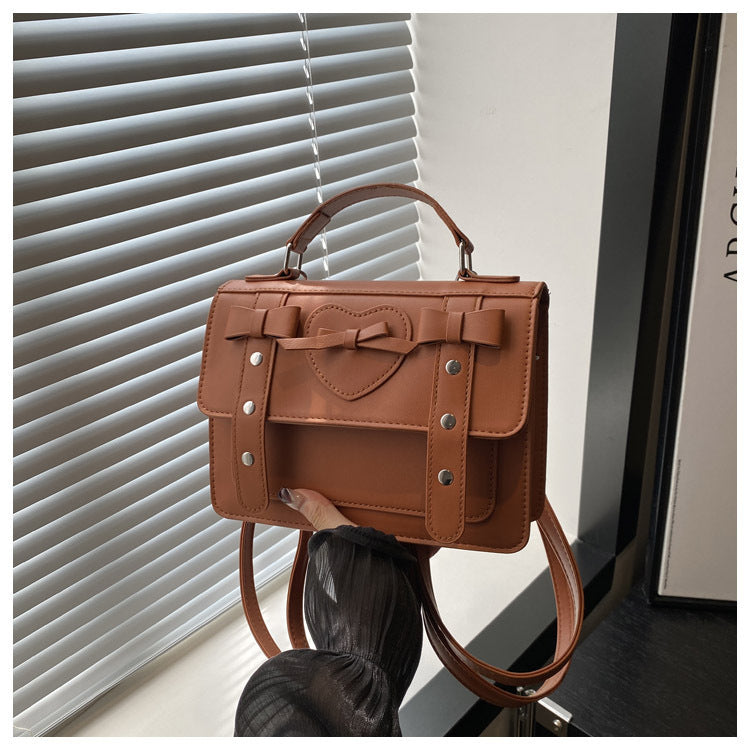 Sac à bandoulière tendance grande capacité, petit sac carré pour femme