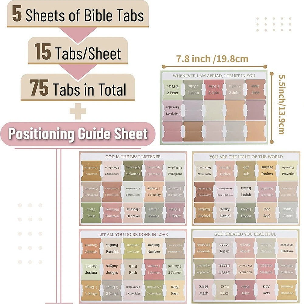 Cross-border Amazon Hot Direct Sales Bible Index Cross Design Exquisite Label Sticker