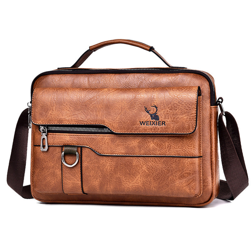 Sac messager à bandoulière pour homme, style rétro, sac à dos d'affaires