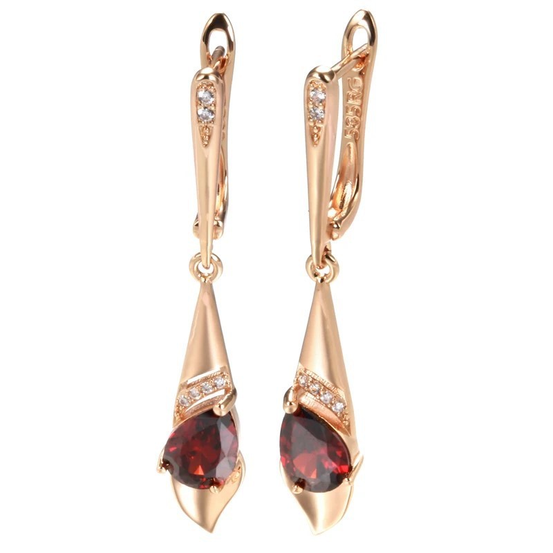 Boucles d'oreilles simples en zircon pour femmes, Japon et Corée du Sud, Kazakhstan