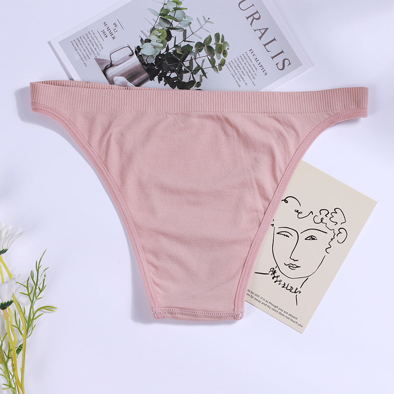 Culottes pour femmes, slips sans couture, sous-vêtements féminins, taille basse