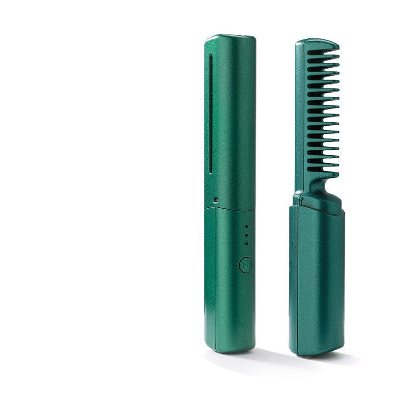 Lisseur professionnel sans fil, peigne à boucler, chauffage rapide, ions négatifs, brosse à lisser et boucler, outils de coiffure
