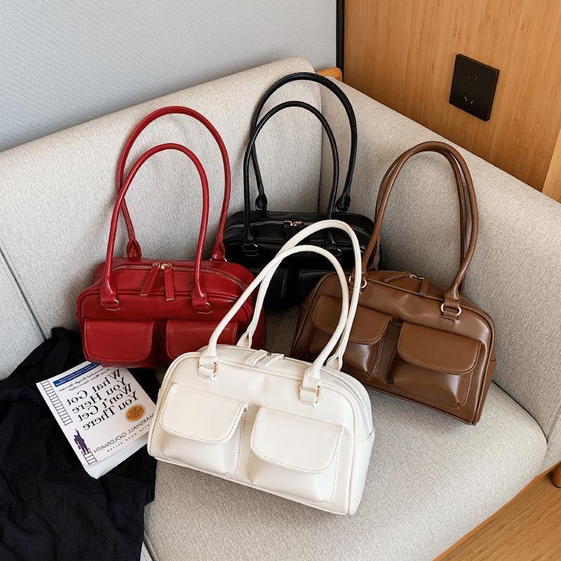 Sac à bandoulière multi-poches pour femme, sac à main carré polyvalent et tendance