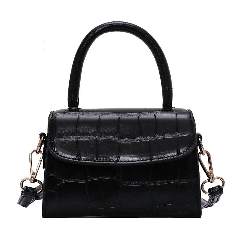 Hand-held All-match Shoulder Bag Fashion Western Stone Pattern Small Square Bag
