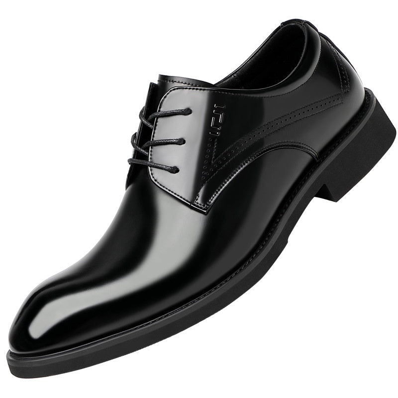 Chaussures pour hommes en cuir véritable, respirantes et formelles