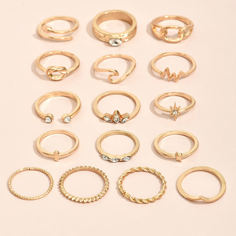 Metal Ring Set Women
