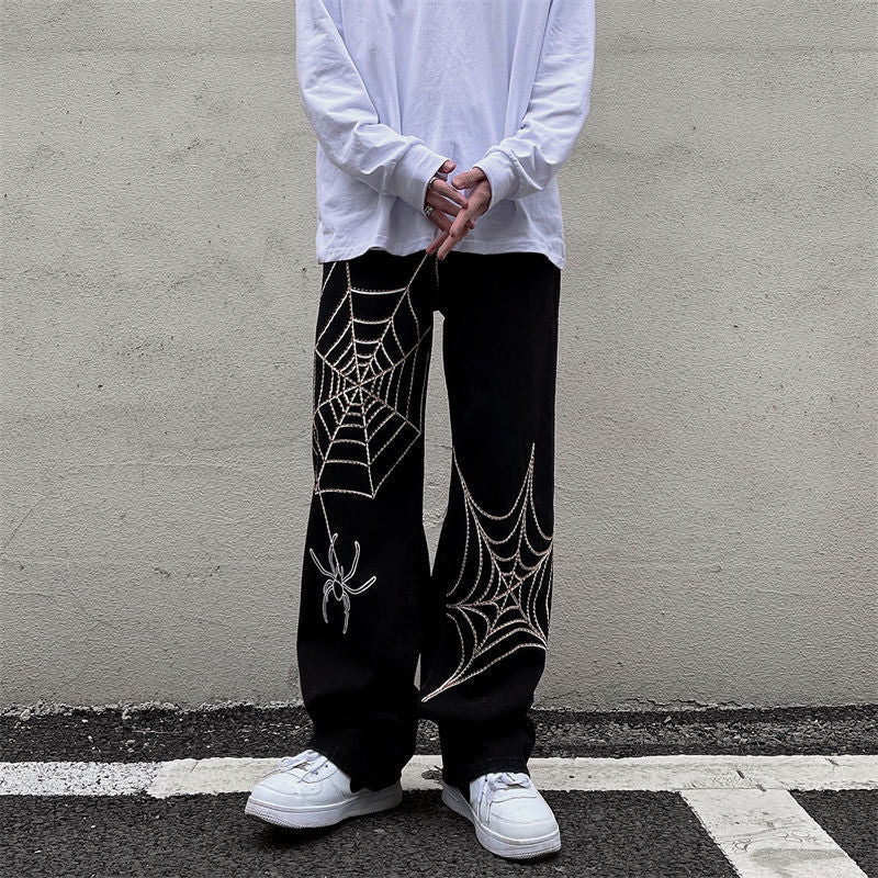 Wide Leg Track Pants Loose Straight Casual Pants