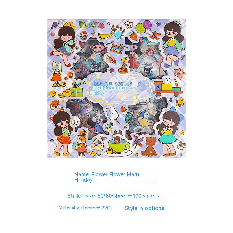 Cute Cartoon Boxed Stickers For Journals
