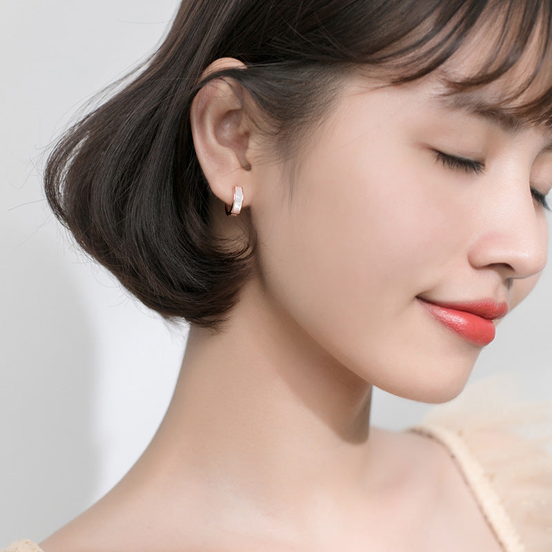 S925 silver earrings women