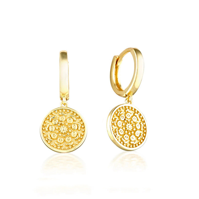 Earrings Retro Pattern Fashion Women