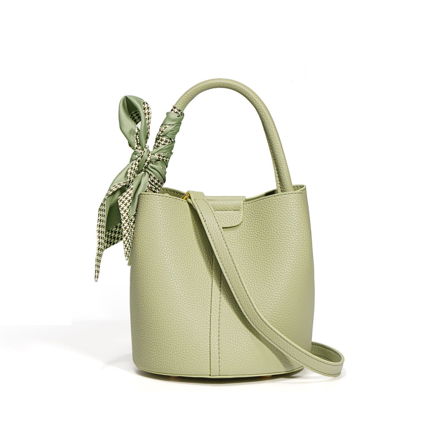 Sacs seau en cuir véritable à texture avancée pour femmes
