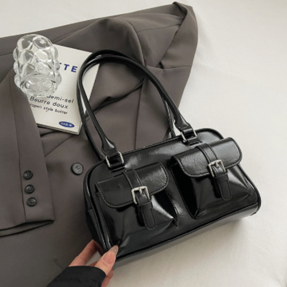Sac à bandoulière, petit sac carré de grande capacité