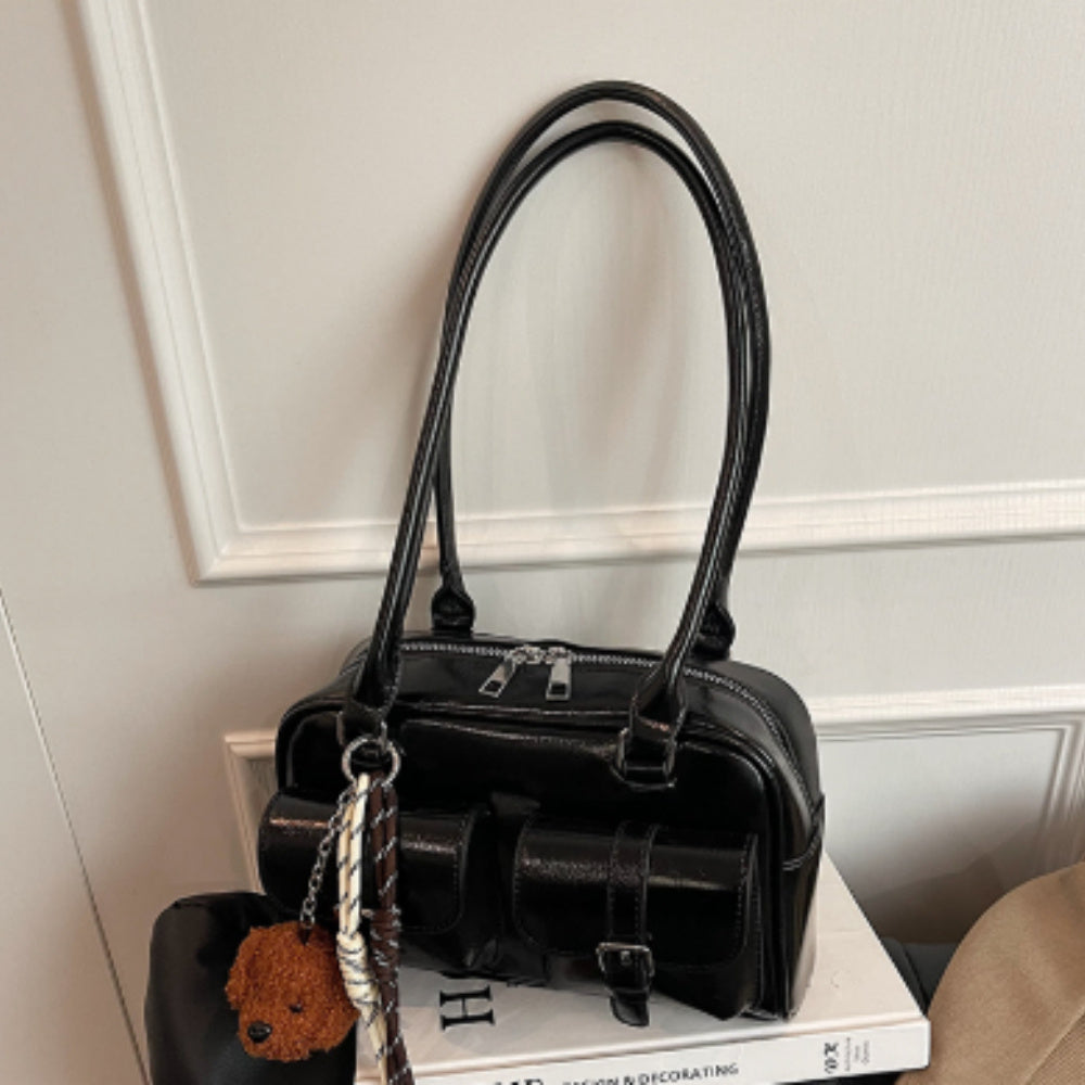 Sac à bandoulière, petit sac carré de grande capacité