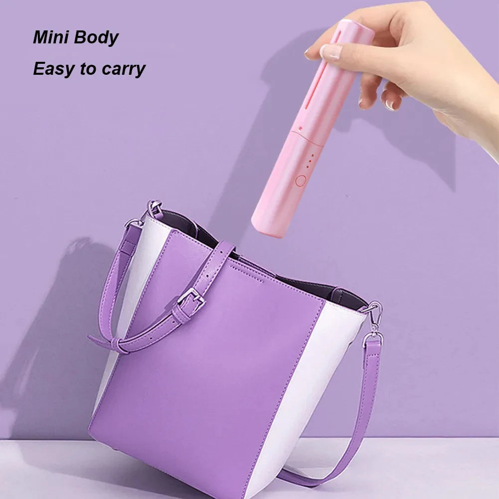 Lisseur professionnel sans fil, peigne à boucler, chauffage rapide, ions négatifs, brosse à lisser et boucler, outils de coiffure