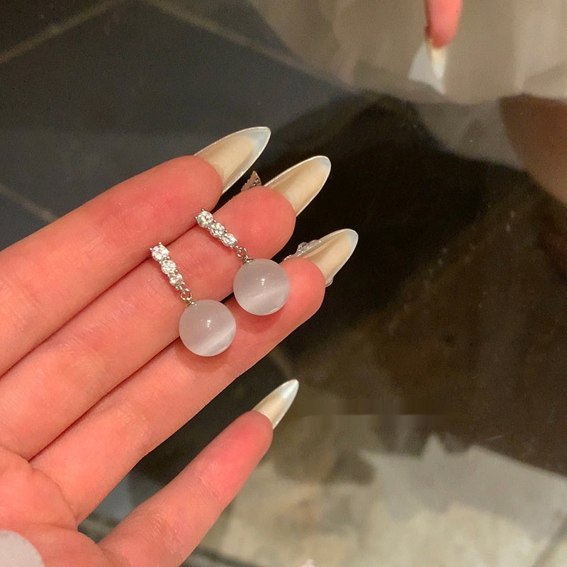 Cool New Chinese Style Opal Earrings
